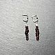 Earrings Garnet. Earrings. oko-siriusa. Online shopping on My Livemaster.  Фото №2
