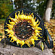 Order Bag drum Sunflower sun flower Women's round suede. flowersstyle (flowersstyle). Livemaster. . Classic Bag Фото №3