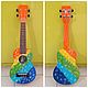 Заказать Укулеле "Музыкальная радуга" гавайская гитарка. Guitar & Ukulele art Studio. Ярмарка Мастеров. . Укулеле (гавайская гитара) Фото №3