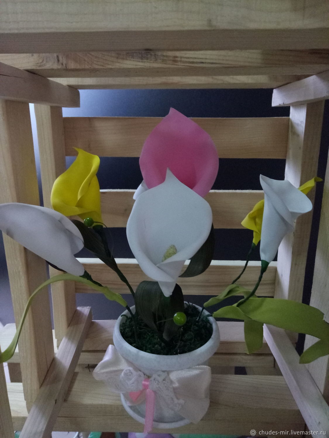 Каллы из фоамирана своими руками