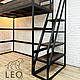 Заказать Кровать-чердак в стиле лофт из дуба LF-678. Leo-loft. Ярмарка Мастеров. . Кровати Фото №3