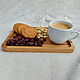 Order Coffee (tea) tray made of oak. dekor-tseh. Livemaster. . Trays Фото №3