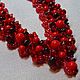Necklace "Summer berries" coral, garnet. Necklace. Galina Svetlova. My Livemaster. Фото №6