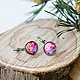 Серьги Неоновые цветы. Серьги классические. Djayajewel. Ярмарка Мастеров.  Фото №4
