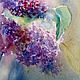 Watercolor. Painting watercolor. Branch of lilac. Pictures. ArtShipilina. Online shopping on My Livemaster.  Фото №2