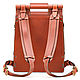 Стильный кожаный рюкзак "Кельт" (рыжий). Рюкзаки. Кожинка. Интернет-магазин Ярмарка Мастеров.  Фото №2