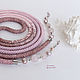 Lariat of beads with rose quartz and pearls Nude pale pink. Lariats. gershman. My Livemaster. Фото №5