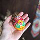 Huevo pintado de madera, 7 cm. Easter souvenirs. Ручной Лис. My Livemaster. Фото №6