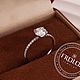 Помолвочное кольцо с бриллиантом 1 карат. Кольцо помолвочное. FROLOF JEWELRY. Ярмарка Мастеров.  Фото №9