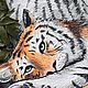  Тигры. Картины. Рисую лентами (Жижикина Марина). Интернет-магазин Ярмарка Мастеров.  Фото №2