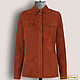 Ariadne shirt made of genuine suede/leather (any color), Shirts, Podolsk,  Фото №1