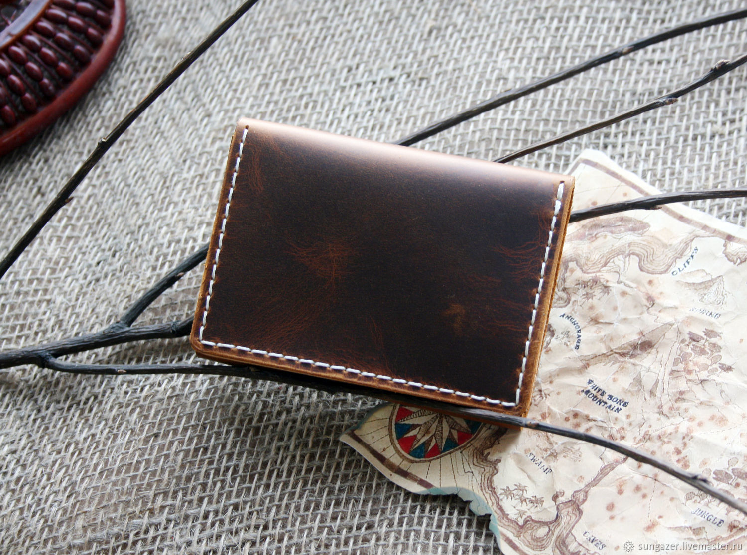 Small wallet leather brown, Wallets, Murmansk,  Фото №1