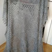 Аксессуары handmade. Livemaster - original item 2g. Openwork downy shawl, Orenburg shawl, plaid knitted from down.. Handmade.
