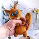 Интерьерная игрушка Бельчонок. Амигуруми куклы и игрушки. Подарки HANDMADE  от Анны. Интернет-магазин Ярмарка Мастеров.  Фото №2