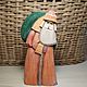 Souvenir toy made of wood Santa Claus small, Ded Moroz and Snegurochka, Moscow,  Фото №1