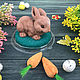 Order Gift soap in the dome Rabbit. Soap-making workshop. Livemaster. . Easter souvenirs Фото №3
