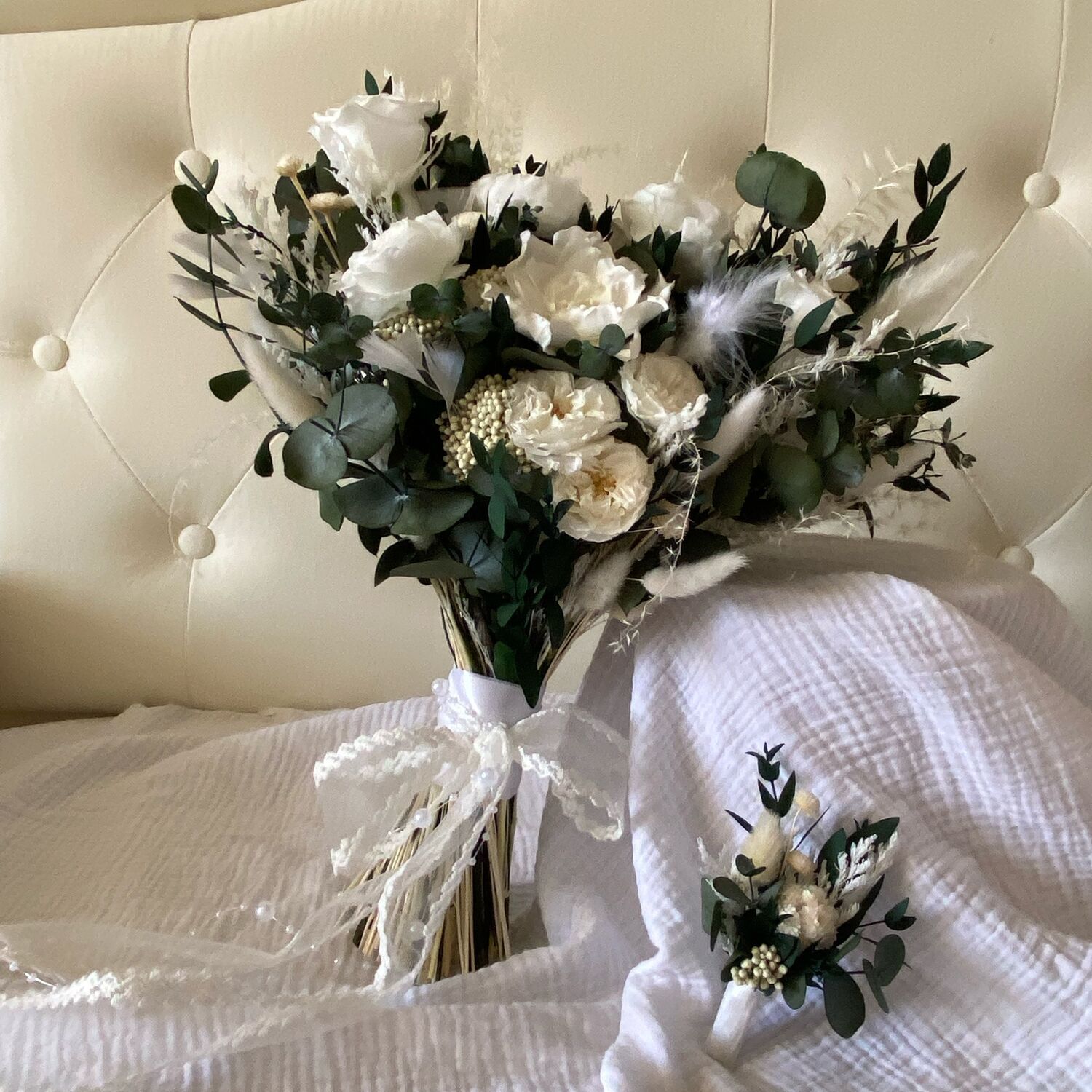 Букет невесты из стабилизированных цветов в интернет-магазине Ярмарка ...