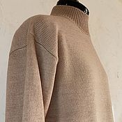 Sweater Merino with cashmere beige