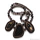Jewelry set (pendant, ring) beaded with agate Count. Jewelry Sets. Beads Ideas. Online shopping on My Livemaster.  Фото №2
