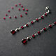 Серьги с гранатом и серебром "Garnet". Серьги классические. STONE MAGIC Украшения Ольга. Ярмарка Мастеров.  Фото №4