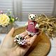 Заказать Мини мишка  с корзинкой цветов ! Только на заказ!. YuliyaD-toys. Ярмарка Мастеров. . Мишки Тедди Фото №3