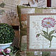 Patchwork pillow case of Old herbarium.Daisy, Pillow, Lesosibirsk,  Фото №1