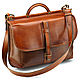 Leather briefcase 'Crocker' (brown), Brief case, St. Petersburg,  Фото №1