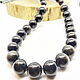 Obsidian beads Starry Night 54 cm. Beads2. Selberiya shop. Online shopping on My Livemaster.  Фото №2