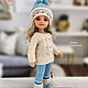 Clothes for Paola Reina dolls. Warm beige and blue hooded set. Clothes for dolls. DeSouris (desouris). My Livemaster. Фото №4