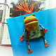 A Frog glove toy for a child's hand. Puppets. Puppet show. AnzhWoolToy (AnzhelikaK). My Livemaster. Фото №5