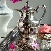 Посуда handmade. Livemaster - original item Reserve Antique silver-plated coffee pot J.Deakin & Sns Sheffield. Handmade.