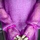 Свитер паутинка из мохера. Свитеры. Knitwork_room (Вязаные вещи в наличии и под заказ). Интернет-магазин Ярмарка Мастеров.  Фото №2