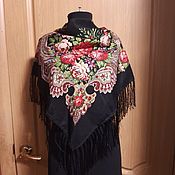 Аксессуары handmade. Livemaster - original item Shawls: shawl with tassels, not wool,viscose,new. Handmade.