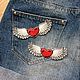 Stripe 'winged heart', Jeans, Omsk,  Фото №1