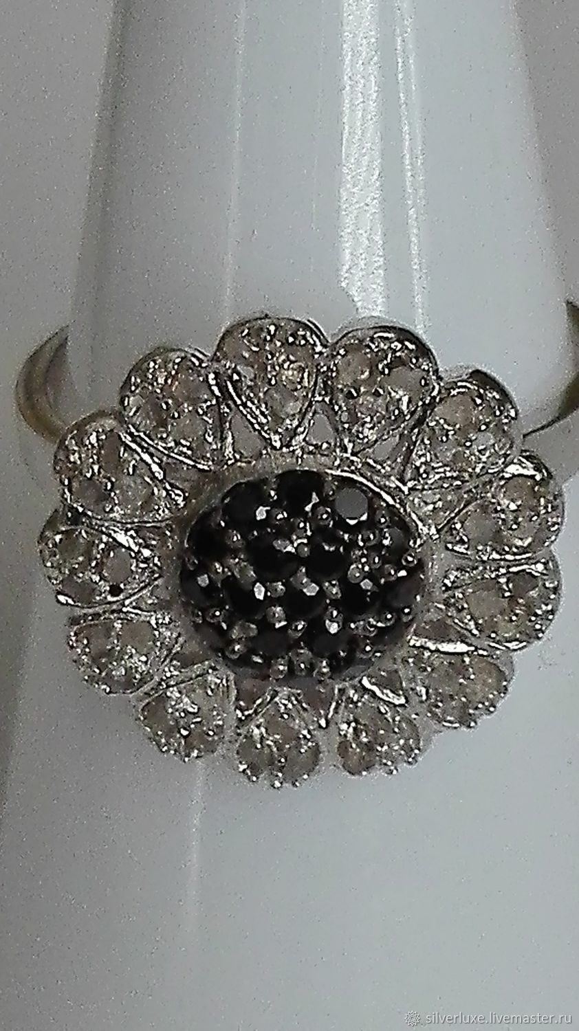 Ring rough diamonds silver ' Sunflower', Rings, Novosibirsk,  Фото №1