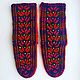 Бордовые носки вязаные на заказ джурабы ручной работы купить. Носки. RussianSocks ВЯЗАНЫЕ НОСКИ ВАРЕЖКИ. Ярмарка Мастеров.  Фото №4