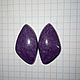 kaboshony de charoita sin sustrato, Cabochons, Alapaevsk,  Фото №1