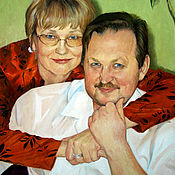 Картины и панно handmade. Livemaster - original item Family portrait oil on canvas.. Handmade.