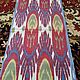 Uzbek silk ikat. The cloth hand weaving of Adras. ST016. Fabric. businka34. Online shopping on My Livemaster.  Фото №2
