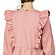 Order Cotton dress with ruffles in pink. ivavavilonskaya. Livemaster. . Dresses Фото №3