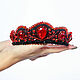 Kokoshnik made of beads Carmen. Red kokoshnik crown. Kokoshnik. okuznecova. Online shopping on My Livemaster.  Фото №2