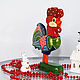 Mini figures and figurines: Cockerel wooden toy. Miniature figurines. The most beautiful toys. My Livemaster. Фото №5