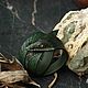 Браслет кожаный зеленый Змей Уроборос, Браслет-шнурок, Москва,  Фото №1
