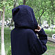 Knitted hooded coat blue. Coats. CUTE-KNIT by Nata Onipchenko. My Livemaster. Фото №6