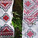 Свадебный вышитый рушник "Райское дерево". Рушники. Flaxeco - авторские льняные изделия. Ярмарка Мастеров.  Фото №5