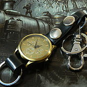 Украшения handmade. Livemaster - original item Pocket steampunk keychain watch 