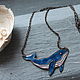 Колье Кит С Горячей Эмалью и Жемчужиной. Колье. NadyaBriJewelry. Ярмарка Мастеров.  Фото №4
