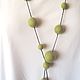 Beads felted ' peas..!', Necklace, Belovo,  Фото №1