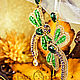 Order Earrings Dragonflies. Green earrings. Luxury earrings. LADY-LIZA jewelry shop. Livemaster. . Earrings Фото №3