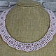 Choker necklace made of rose quartz and beads 'Lace', Chokers, Velikiy Novgorod,  Фото №1